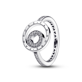 Pandora Signature Logo Circles Pavé Ring - 58