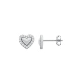 Ellani Heart Stud Earrings