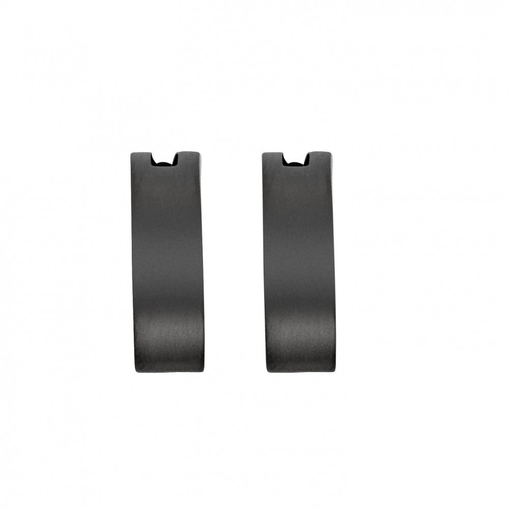 Blaze Stainless Steel Men's Black Huggies In Matte Finish