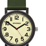 Sekonda Nova Light Green Dial Green Silicone Unisex Watch