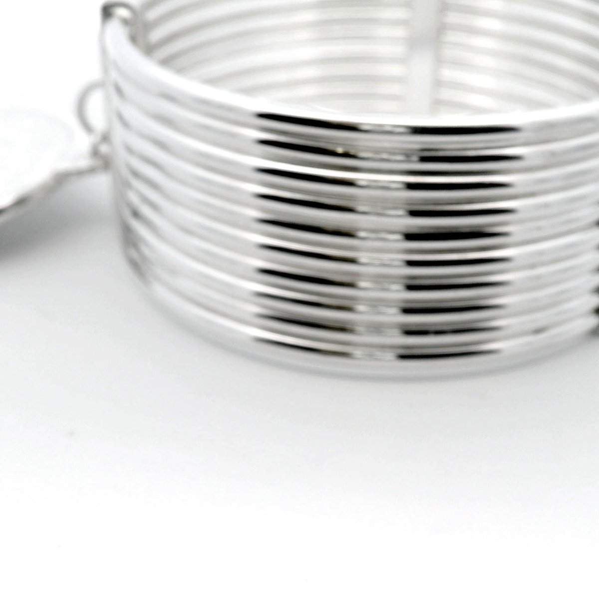 Von Treskow 10-Stack Bangle with Crown Coin