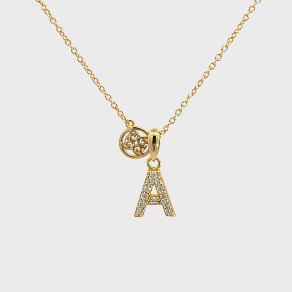 Georgini Luxury Letters A Initial Pendant