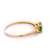 Horizontal Set Oval Cut Peridot Ring