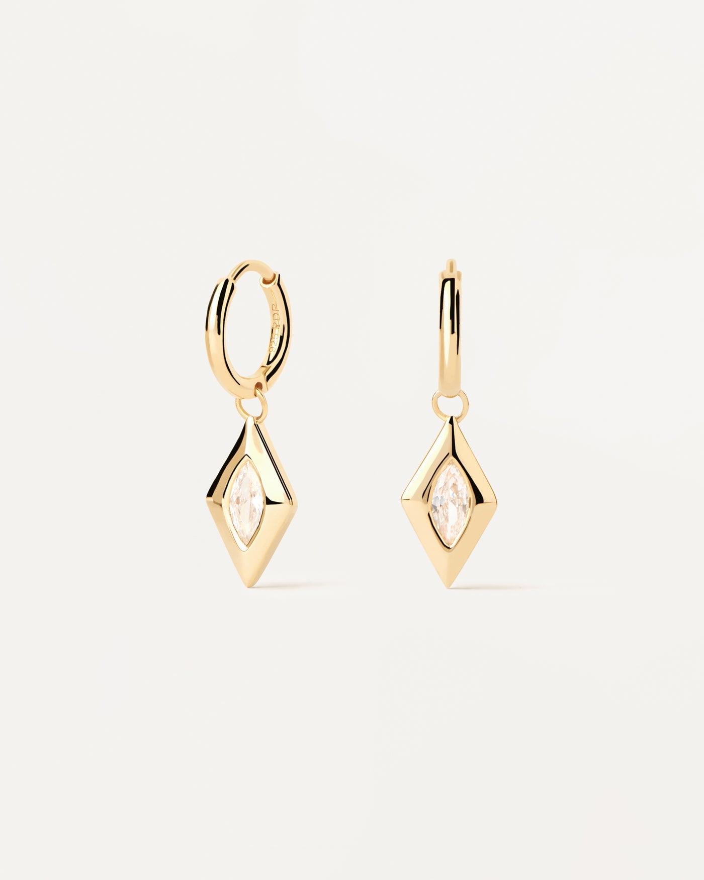 PDPAOLA Kate Silver Hoop Earrings