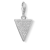 Thomas Sabo Sterling Silver Charm Club Cubic Zirconia Triangle Charm