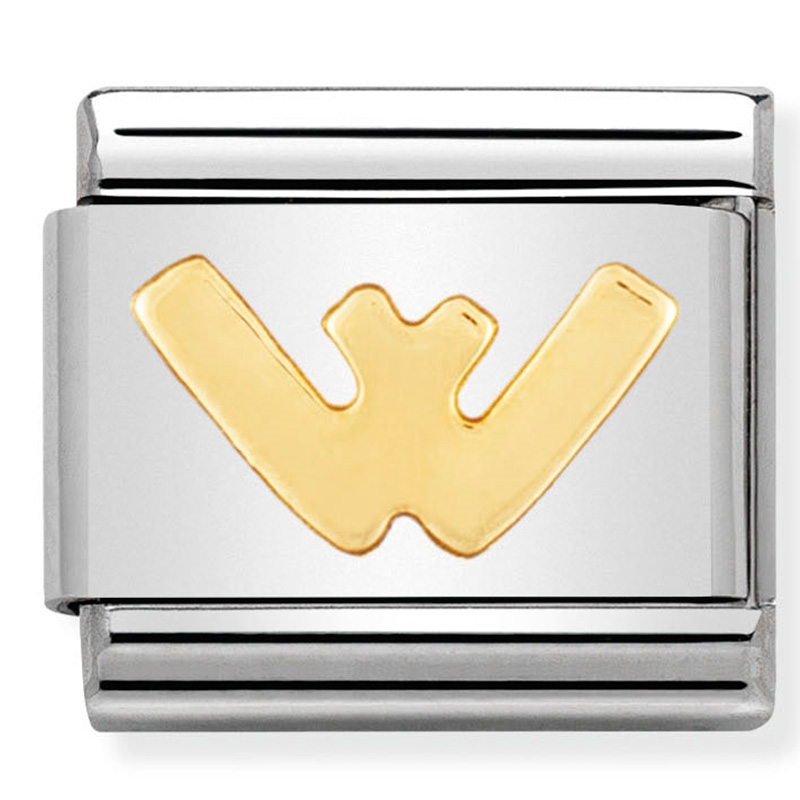 Composable Classic Link Letter W Charm