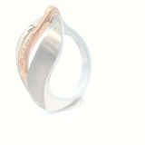 925/- RH/R RING - g.white sapphire