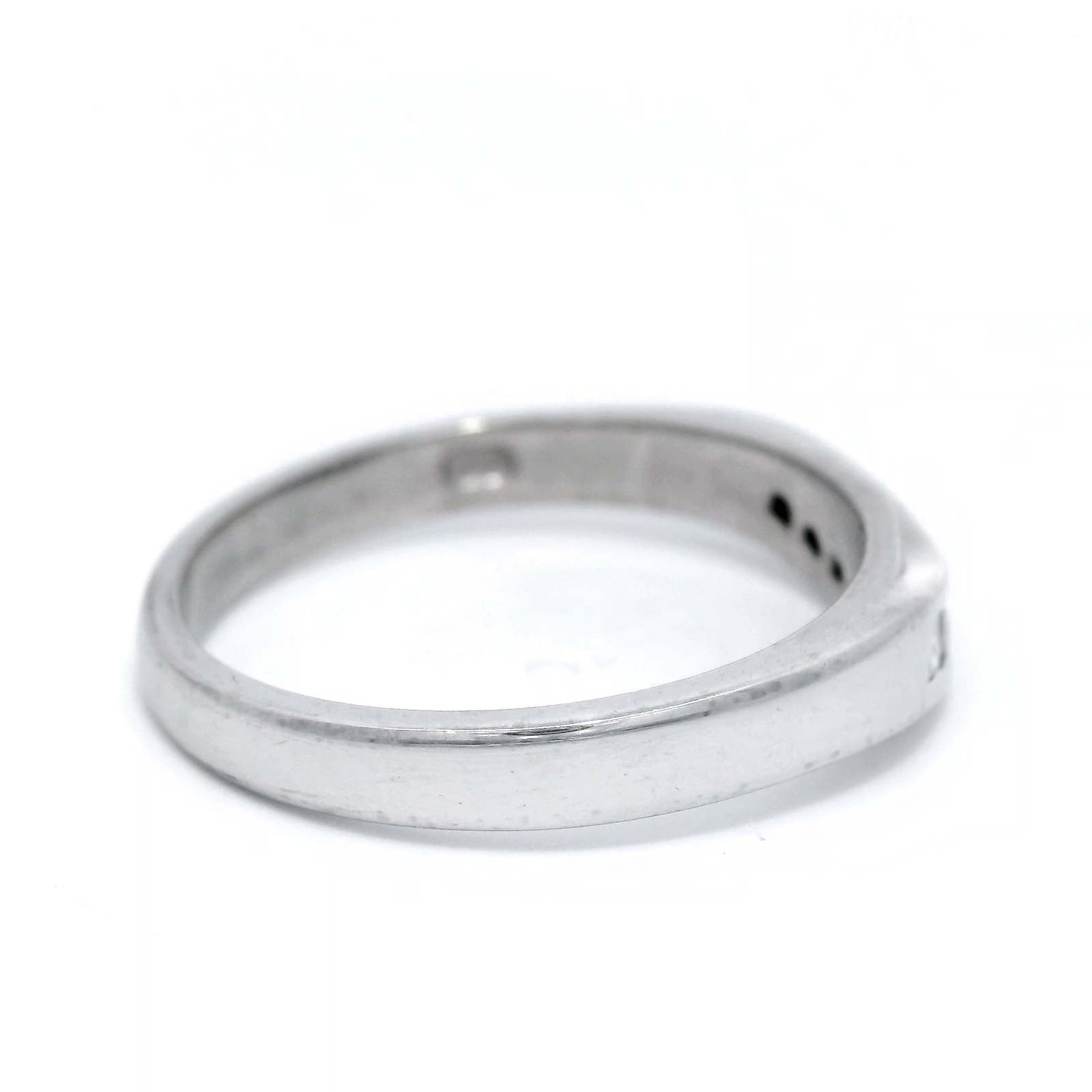 Diamond Curved Eternity Ring in White Gold