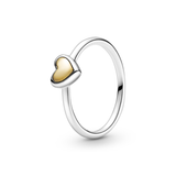 Domed Golden Heart Ring - 56