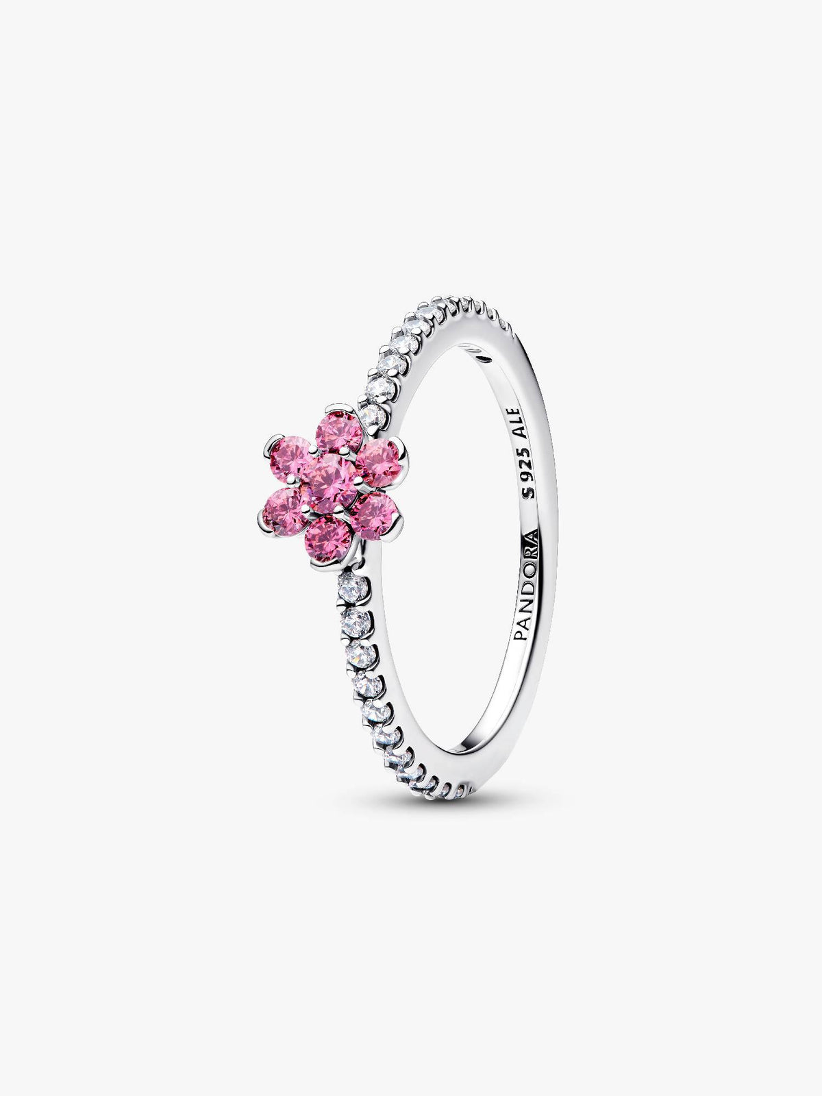 Pandora Sparkling Pink Flower Ring