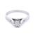 Multi Diamond Engangement Ring Set in White Gold