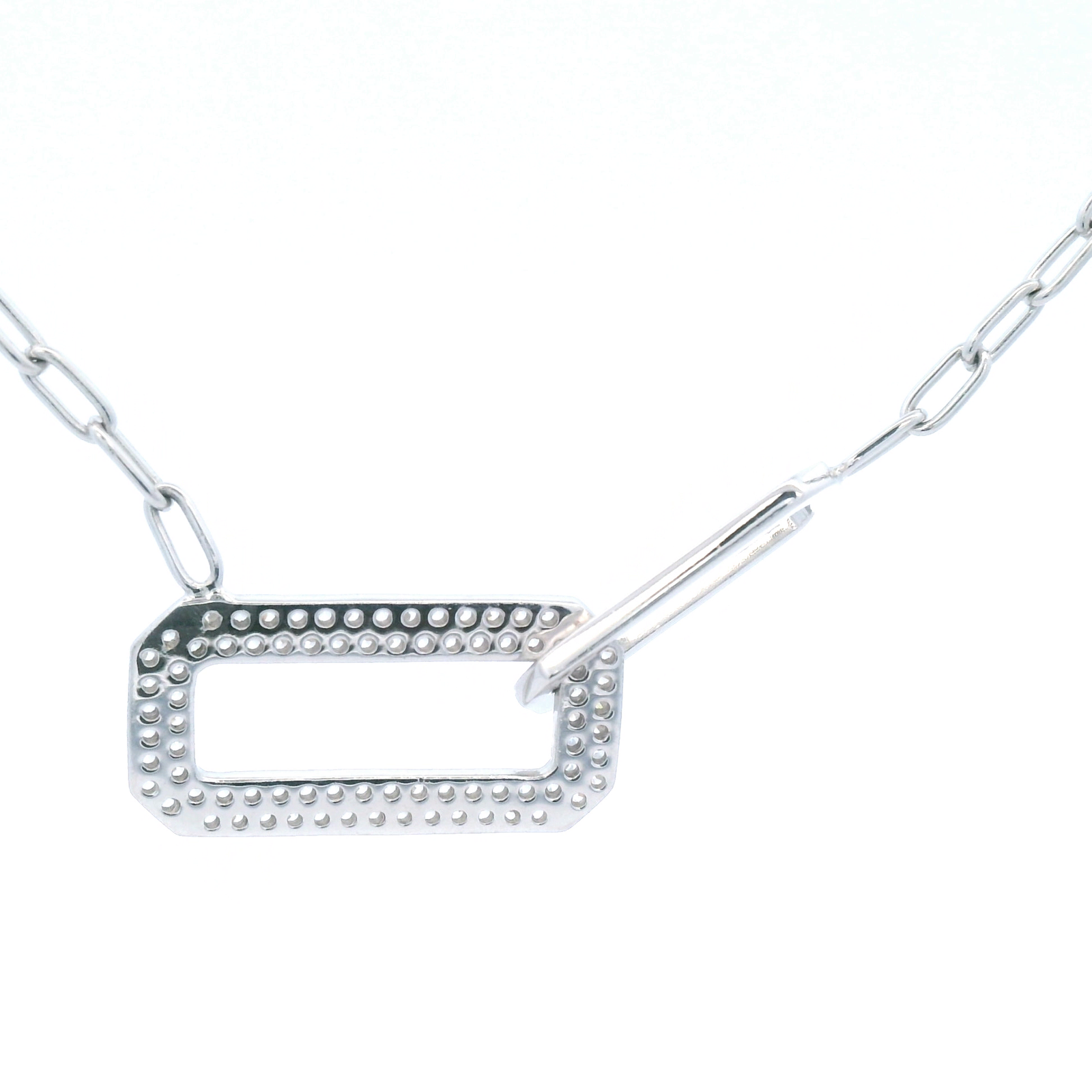 Double Claw Set Rectangle Feature With Paperclip Chain