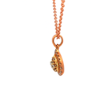 Dreamtime Maali Diamond Double Halo Pear Pendant in Rose Gold