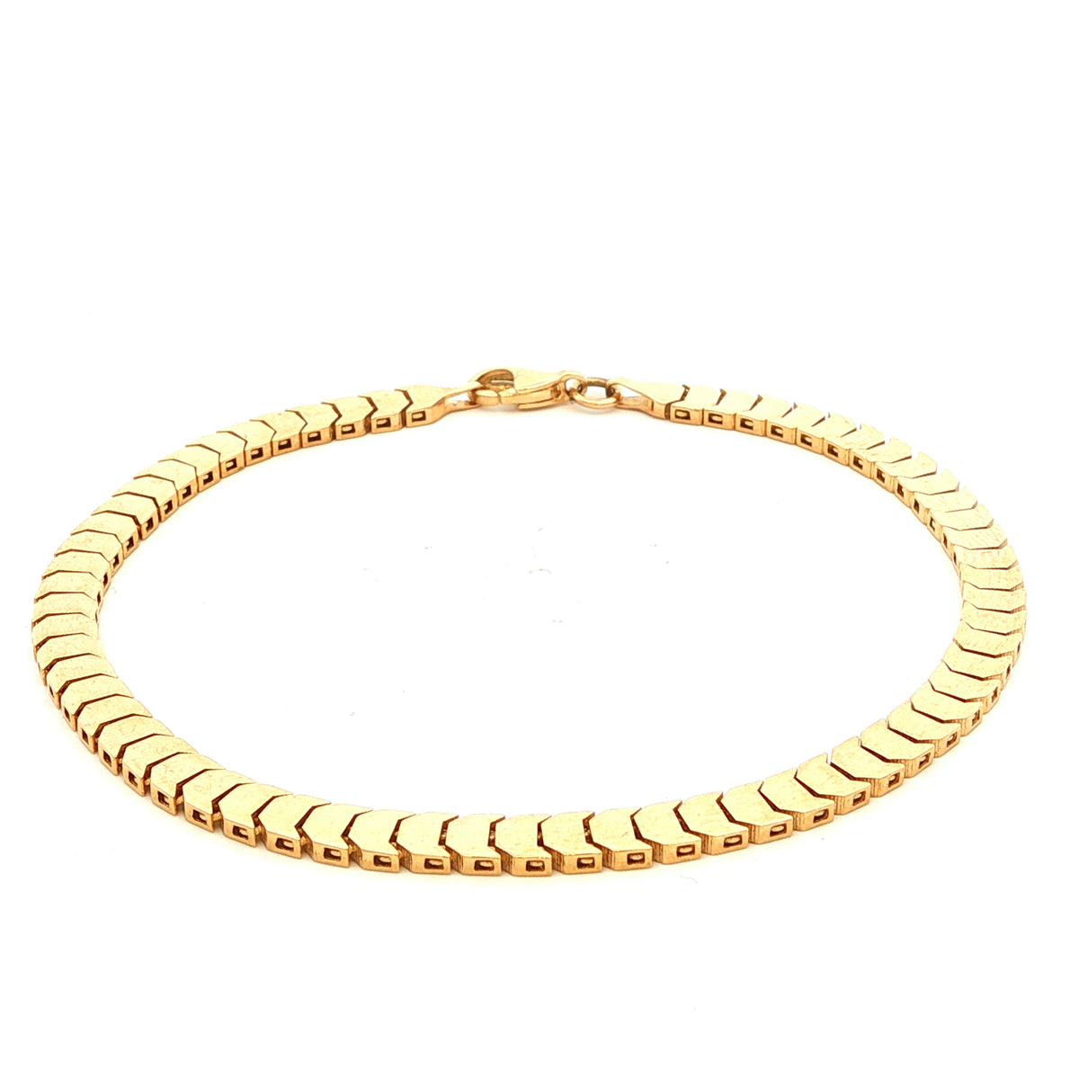 Shiny Half Round Disc Bracelet