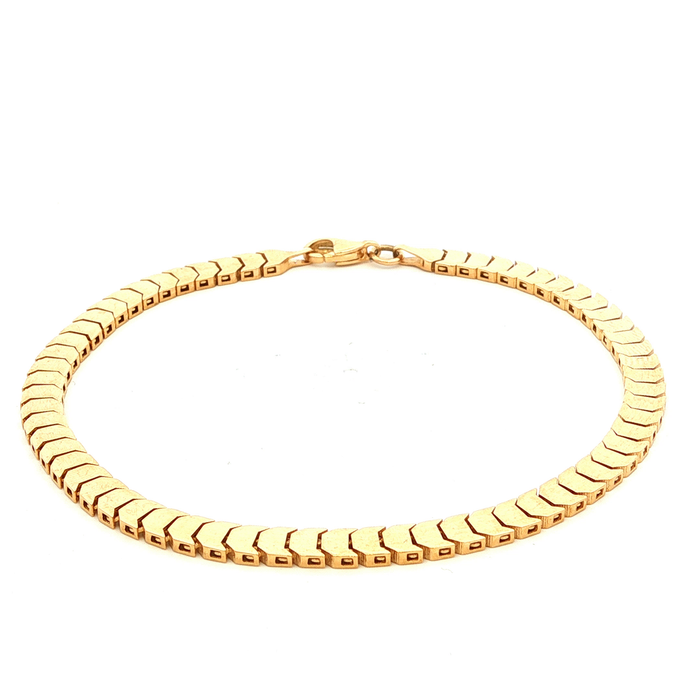 Shiny Half Round Disc Bracelet