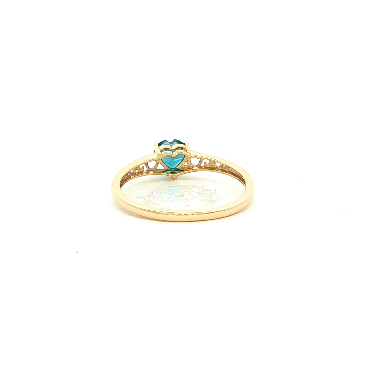 London Blue Topaz Ring in Yellow Gold