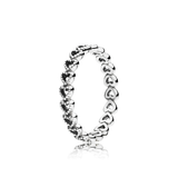 Linked Love Silver Ring Band