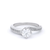 Round Brilliant Cut Diamond Set in White Gold Ring