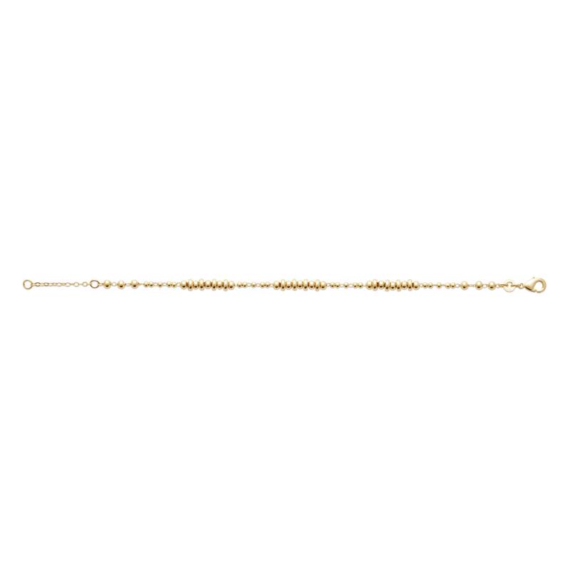 18K Gold-Plated Alloy Multi-Bead Bracelet