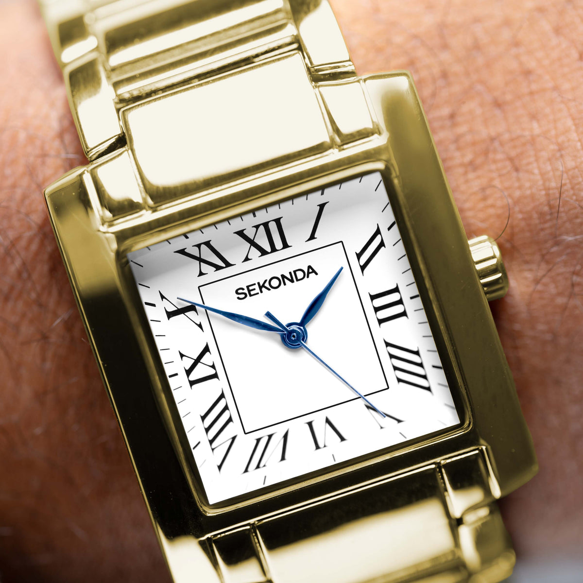 Sekonda Montreal Men's Watch  Gold Alloy Case & Bracelet with White Dial  30244