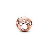 Pandora Openwork Paw Print Charm