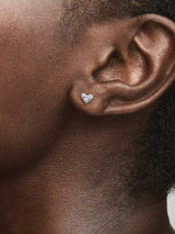 Pandora Triple Stone Heart Stud Earrings