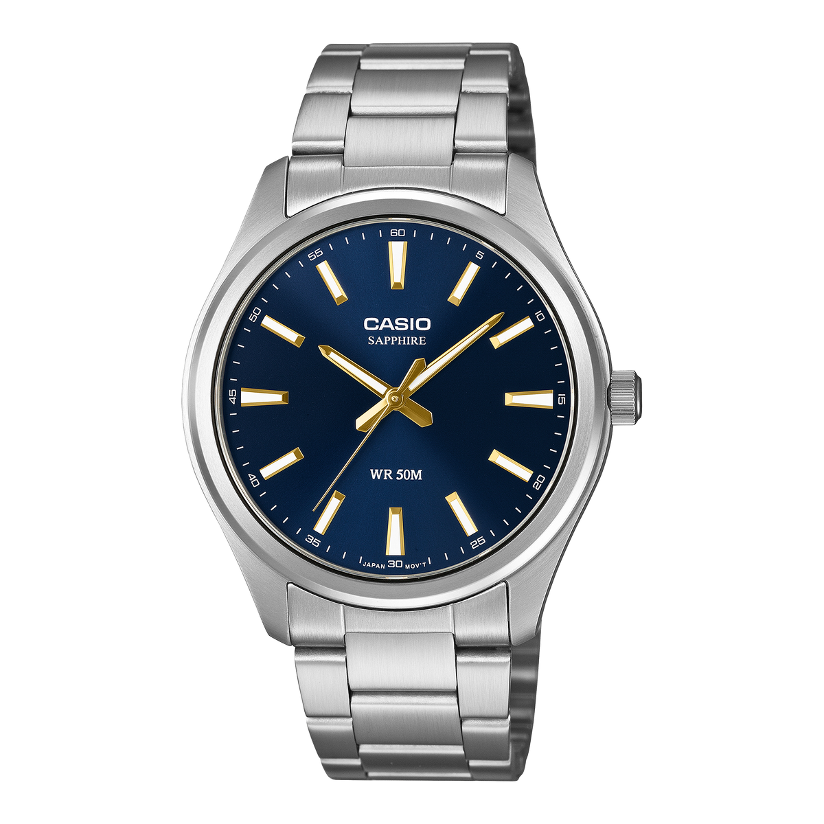 Casio Analogue Sapphire, Blue Dial MTS120D-2A