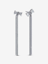 Pandora Pavé Bow Drop Earrings