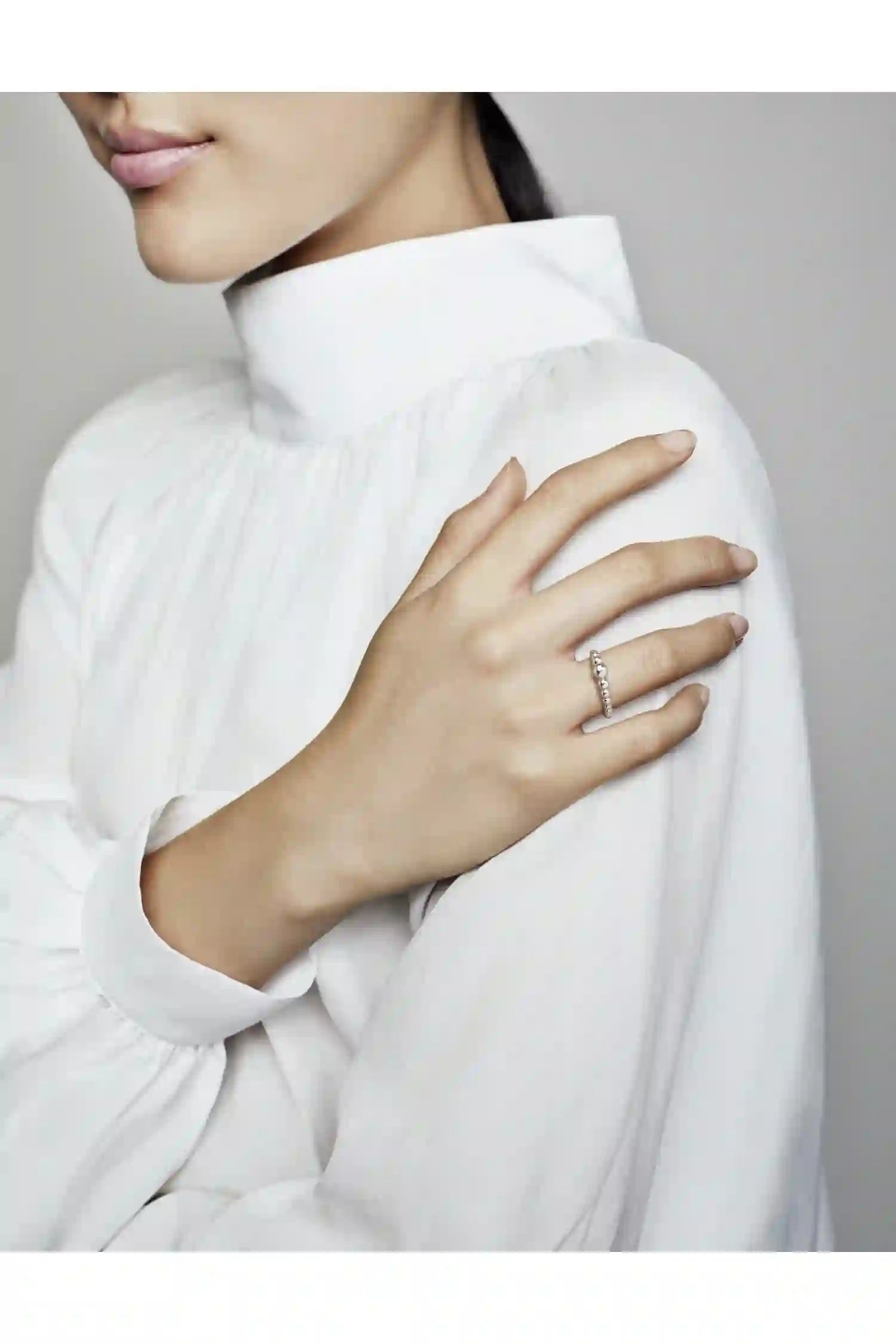 Pandora Ring String of Beads silver - 52