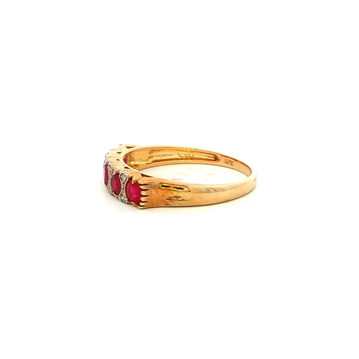 Ruby and Diamond Ring in Yellow Gold