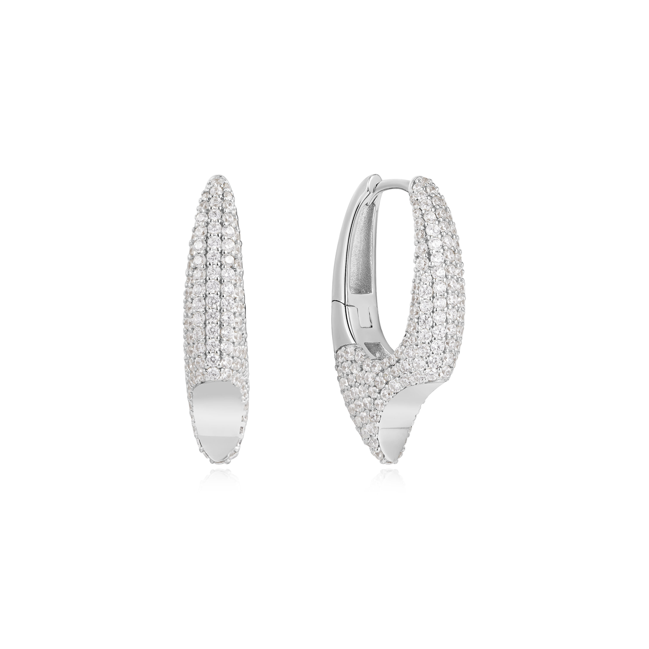Ania Haie Pavé Arrow Hoop Earrings