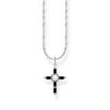 Thomas Sabo Romance Necklace with Black Cross Pendant