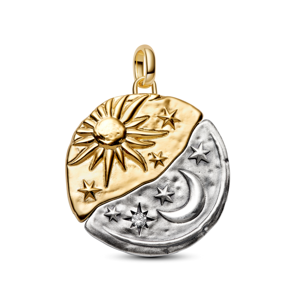 Sun & Moon Oversized Medallion Charm
