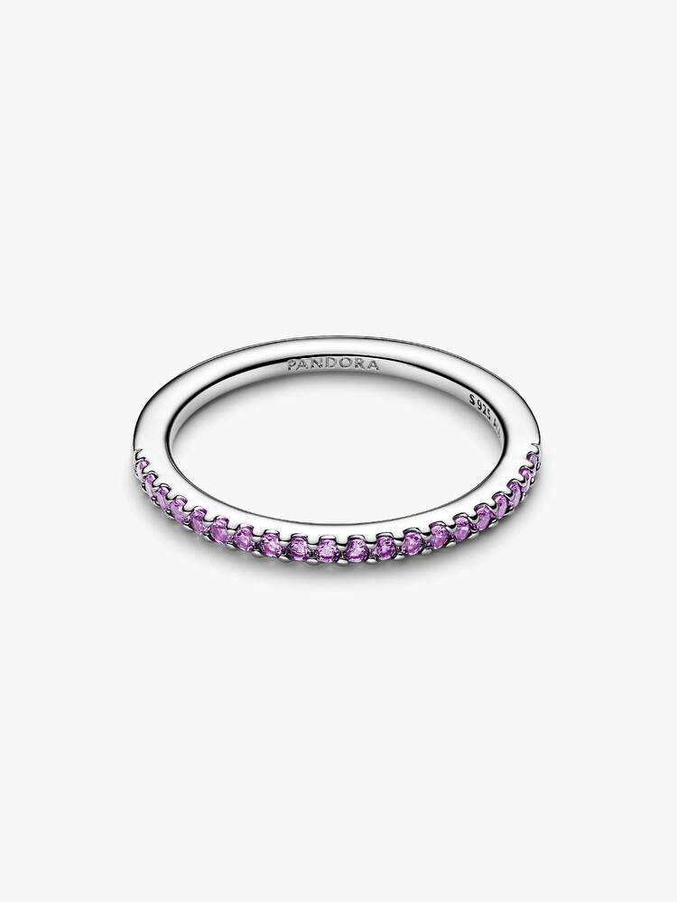 Pandora Shining Purple Band Half Eternity Ring
