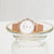 Rose Gold Oozoo Watch With Rose Gold Metal Mesh Bracelet