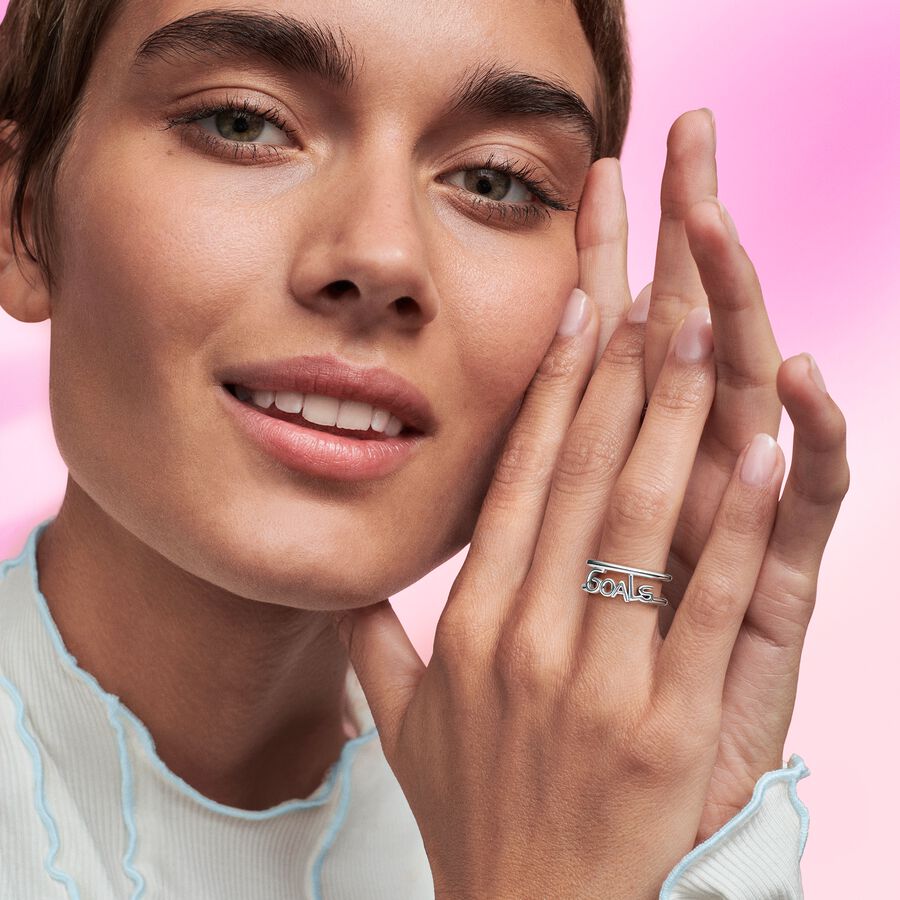 Pandora ME Goals Open Ring - 54