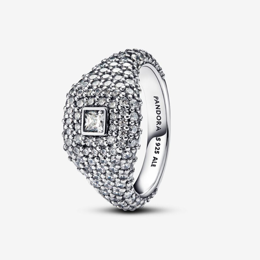 Pandora Pavé Square Cocktail Ring