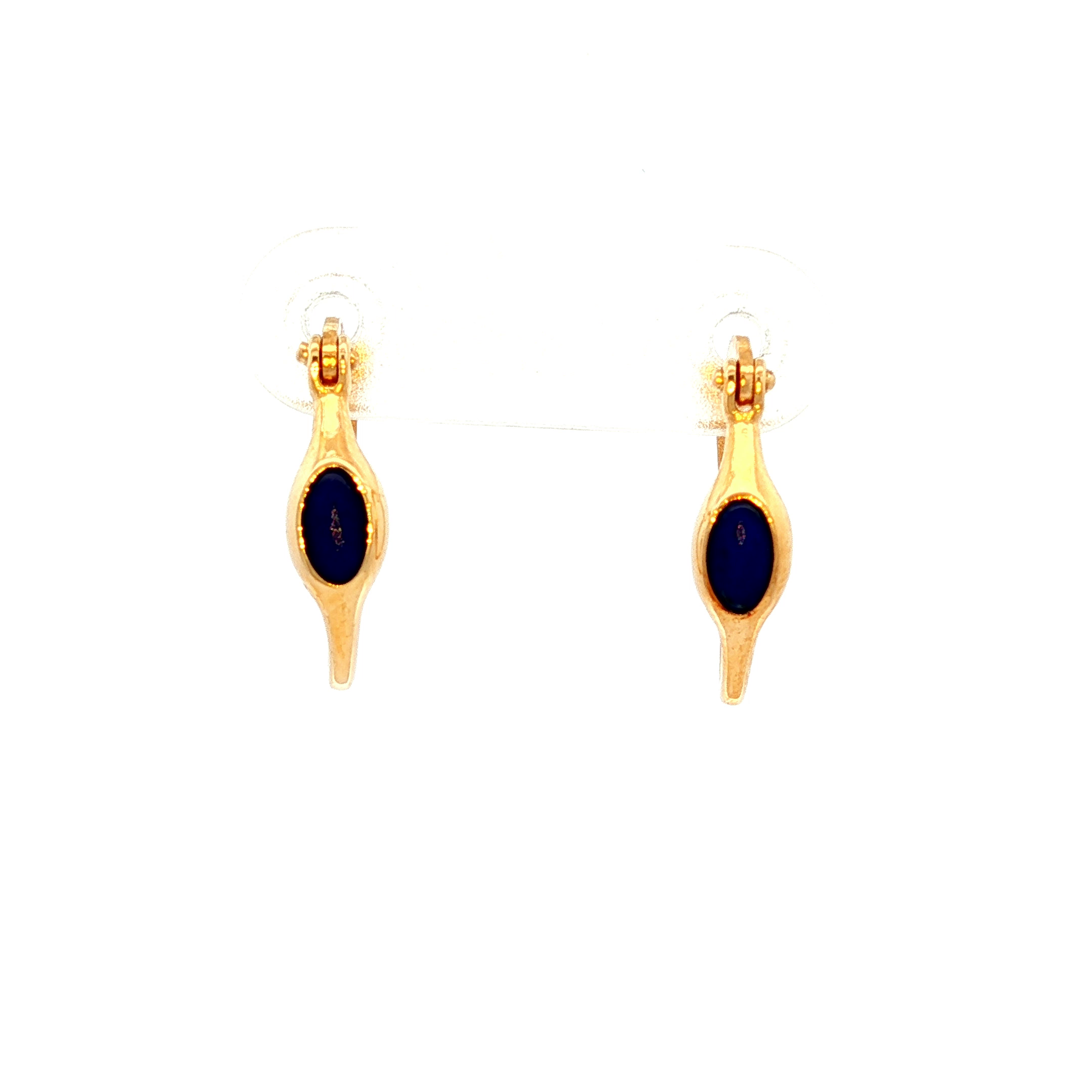 Fine Bubble Stone Earrings in Yellow GOld