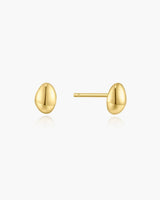 Ania Haie Gold Organic Dome Pebble Stud Earrings