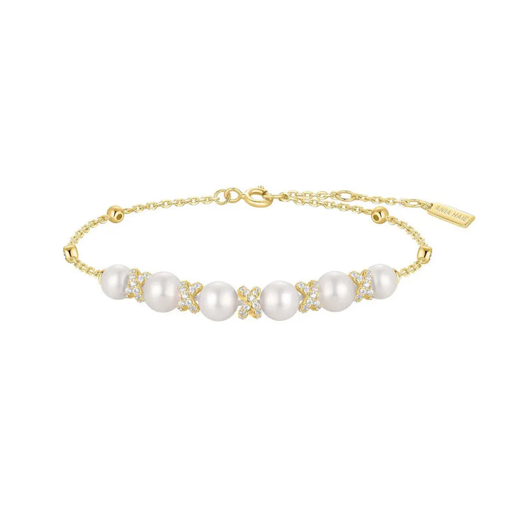 Ania Haie Sparkling Shell Pearl Bracelet
