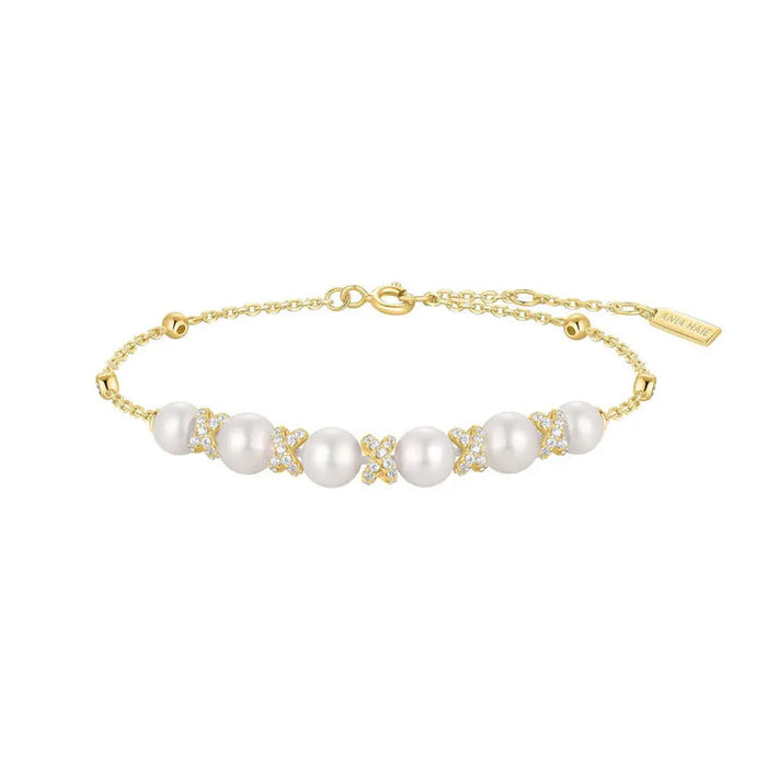 Ania Haie Sparkling Shell Pearl Bracelet