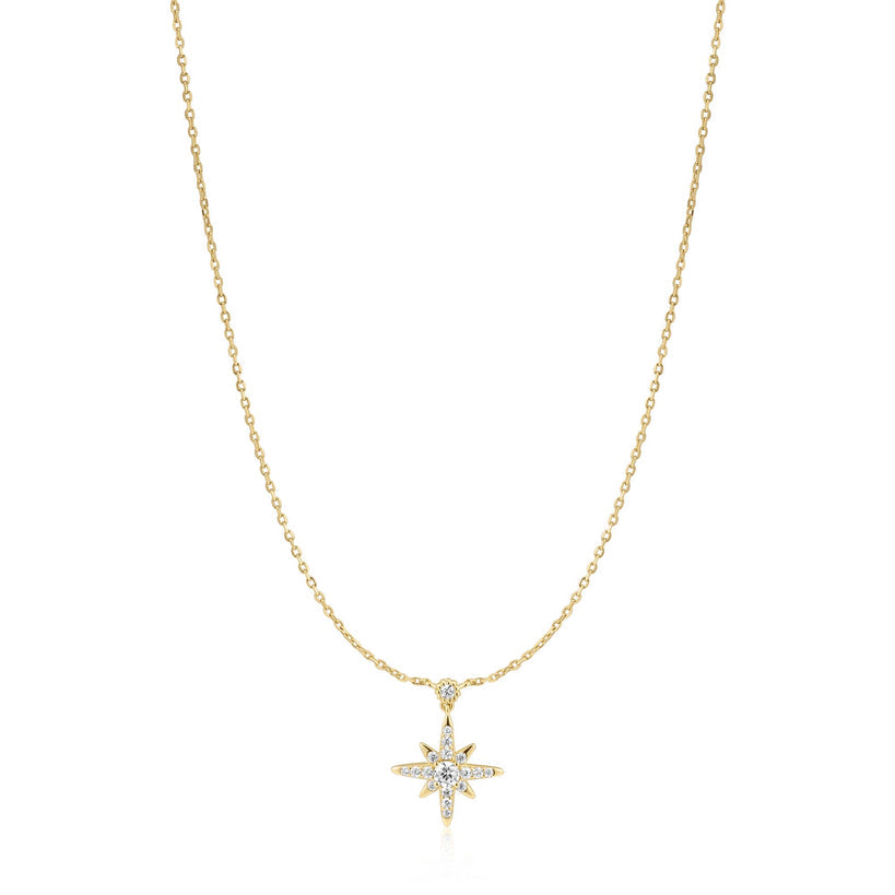 Ania Haie Gold Sparkling Nova Star Necklace