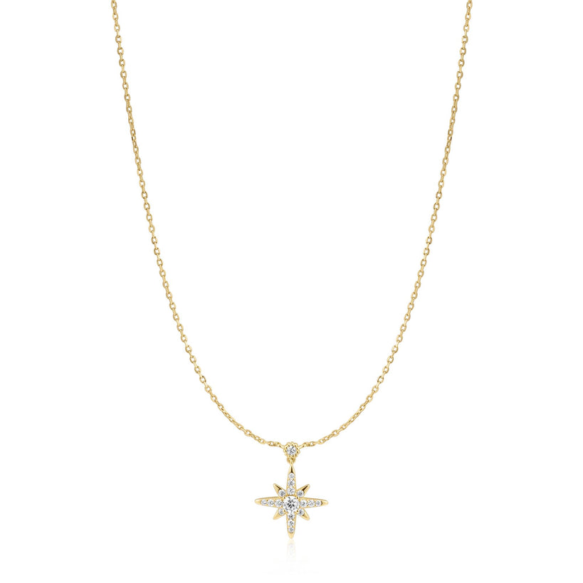 Ania Haie Gold Sparkling Nova Star Necklace