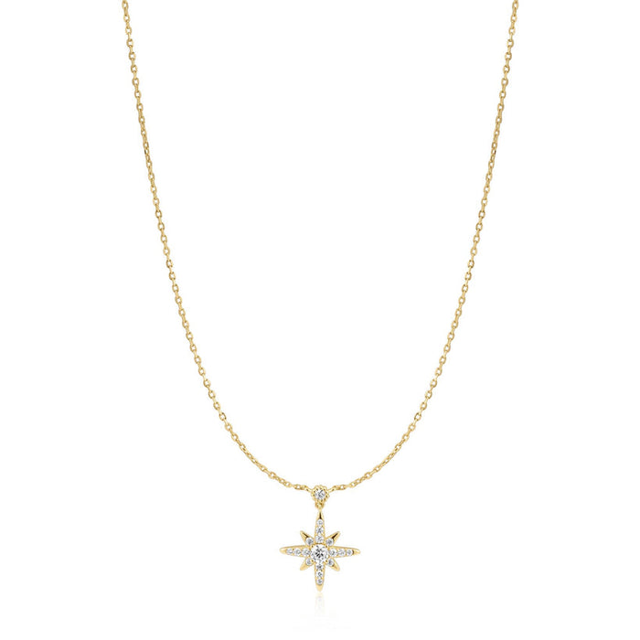 Ania Haie Gold Sparkling Nova Star Necklace