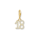 THOMAS SABO Charm Pendant Number "18" Gold