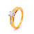 Princess Cut Diamond and Channel Set Shoulder Ring