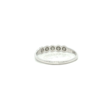 Solid Heart Dress Ring in White Gold