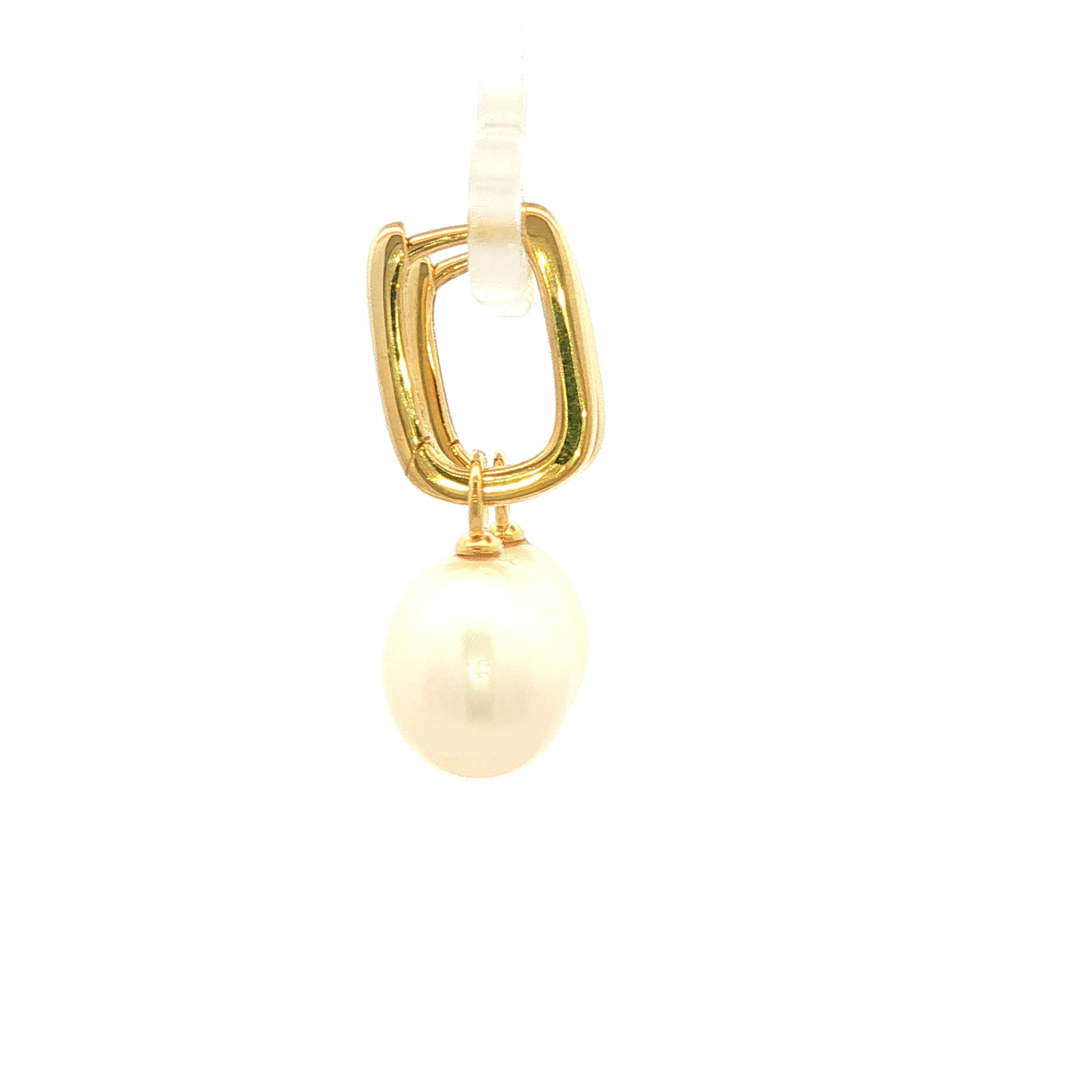 Blakely Pearl Drop Earrings in Yellow Gold