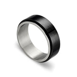 Blaze Stainless Steel Celtic Triangle Pattern Spinner Ring