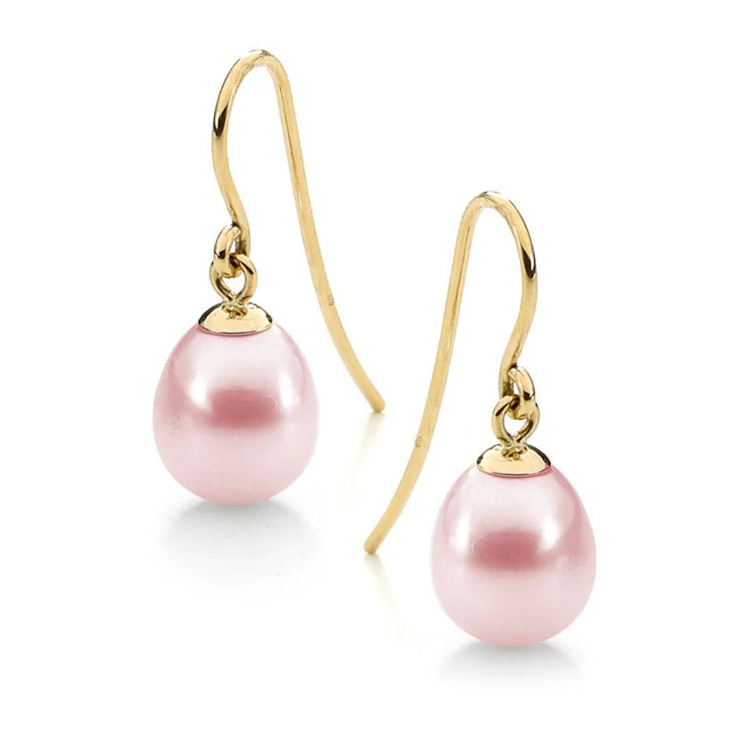 Ikecho Natural Pink Freshwater Pearl Juliane Earrings
